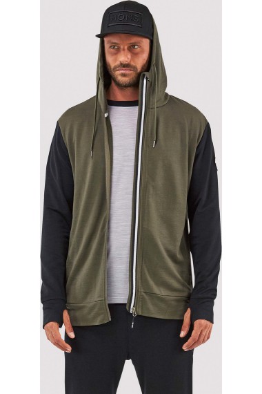 Covert Mid-Hit Hoody (H) Olive Black Covert Mid-Hit Hoody (H) Olive Black