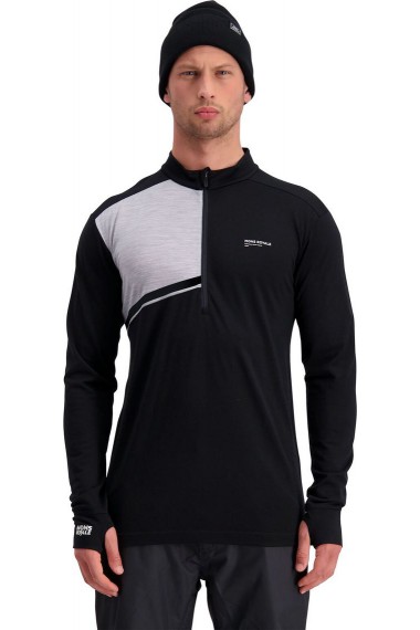Fibertec Alta Tech Half Zip (H) Black Grey Marl Fibertec Alta Tech Half Zip (H) Black Grey Marl